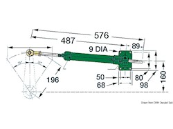 Timoneria idraulica Vetus MT72 singola
